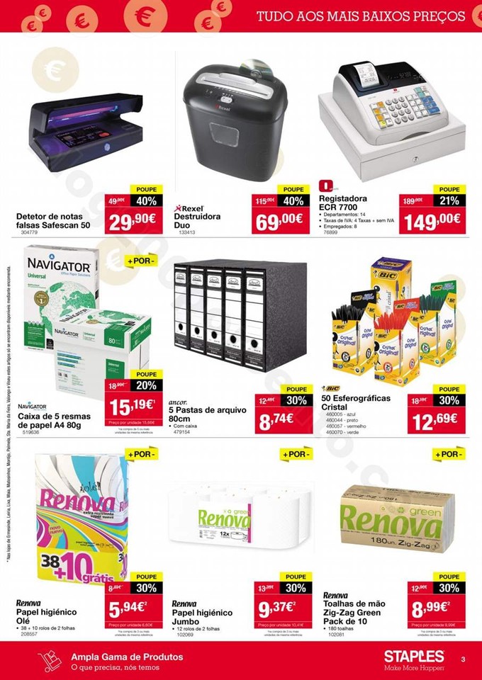 Antevisão Folheto STAPLES Extra promoções de 11