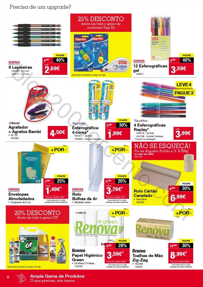 Antevisão Folheto STAPLES Promoções de 3 a 9 ma