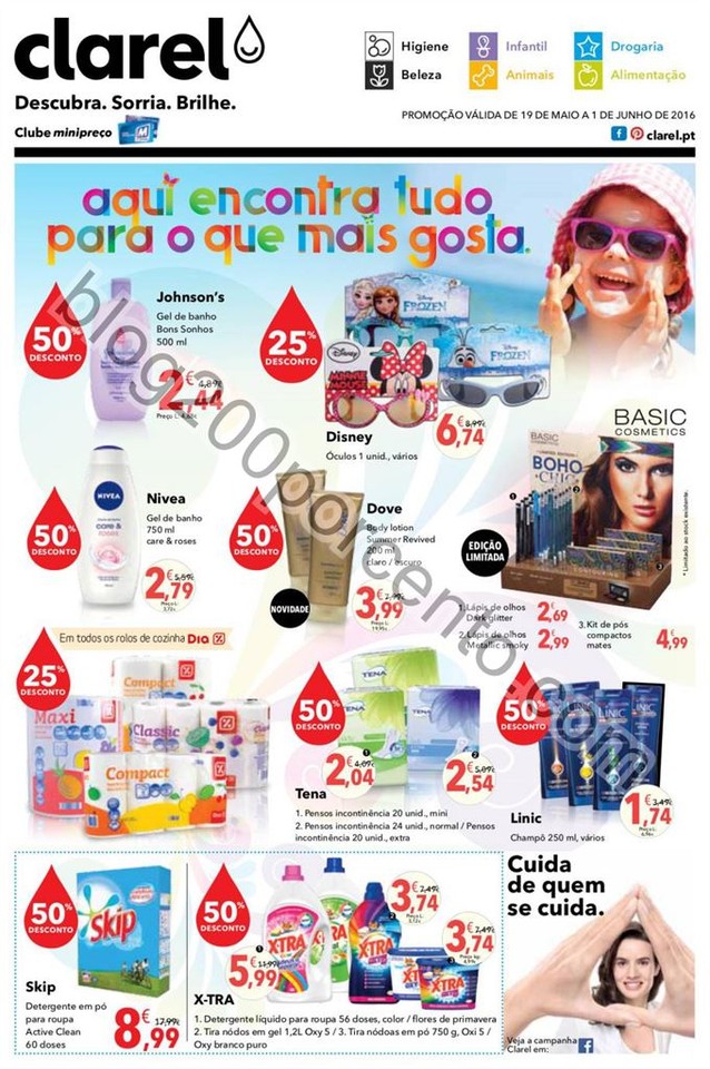 Antevisão Folheto CLAREL promoções de 19 maio a