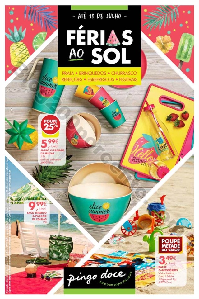 Antevisão Folheto PINGO DOCE Bazar verão promoç