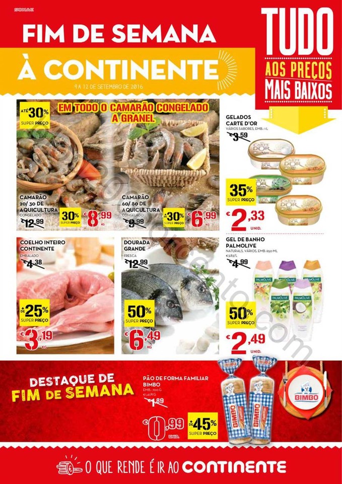 Antevisão Folheto CONTINENTE Fim de semana de 9 a