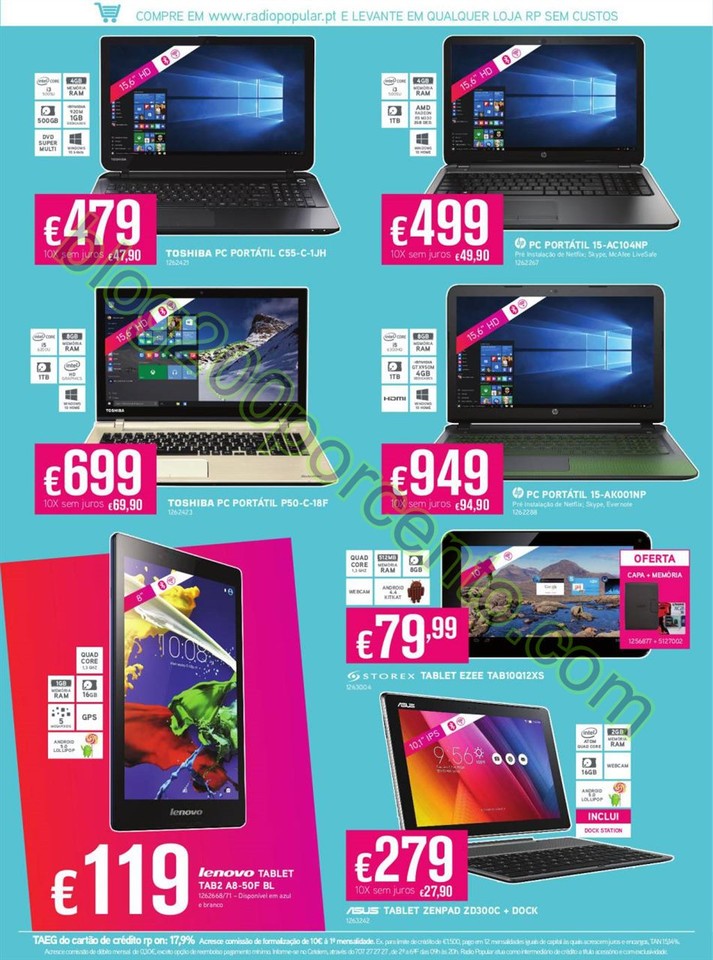 Antevisão Folheto RADIO POPULAR promoções de 16