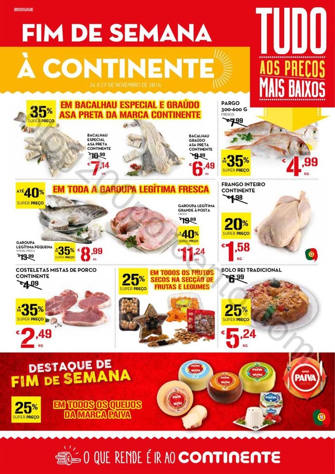 Antevisão Folheto CONTINENTE Fim de semana promo