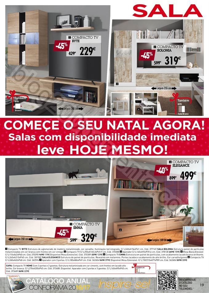 Novo Folheto CONFORAMA Promoções de 15 a 31 deze