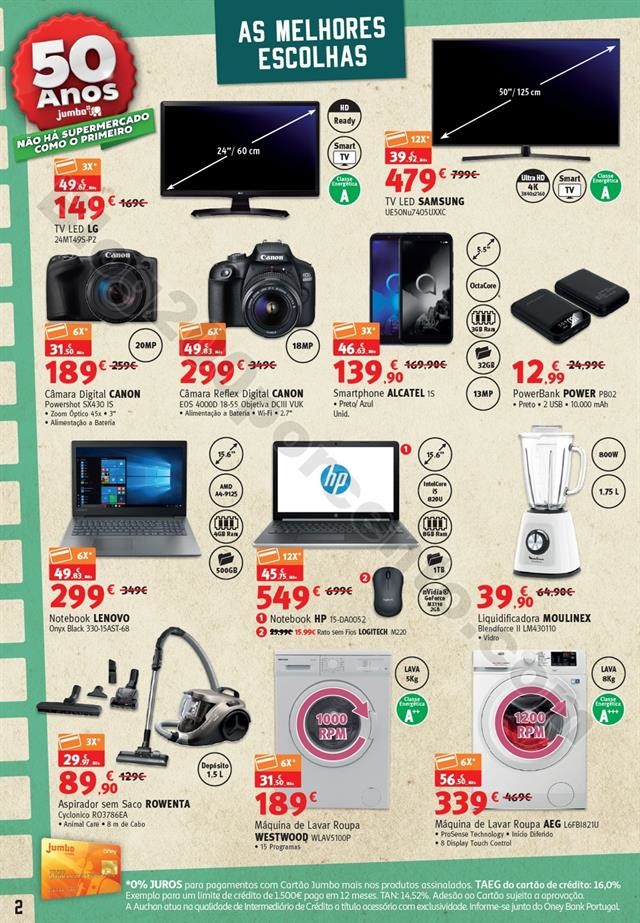 Antevisão Folheto JUMBO 50º Aniversário Promoç