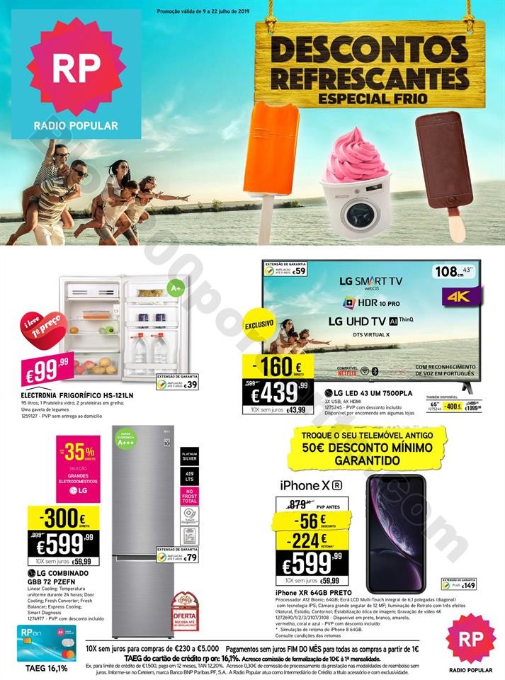 Antevisão Folheto RADIO POPULAR Promoções de 9 