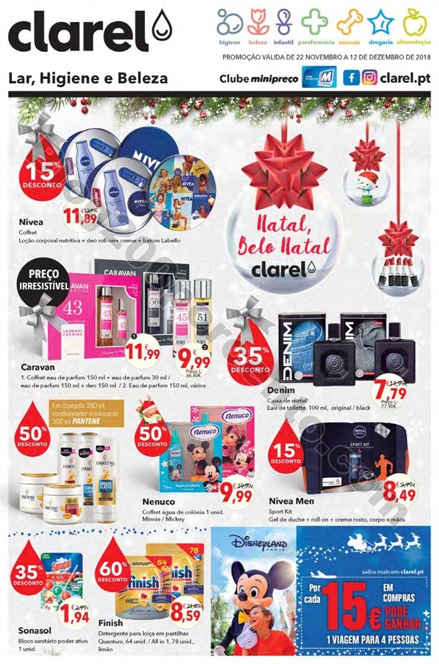 Antevisão Folheto CLAREL Promoções de 22 novemb