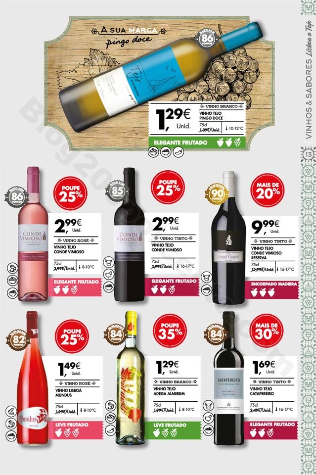 Antevisão Folheto PINGO DOCE Vinhos e Sabores Pro