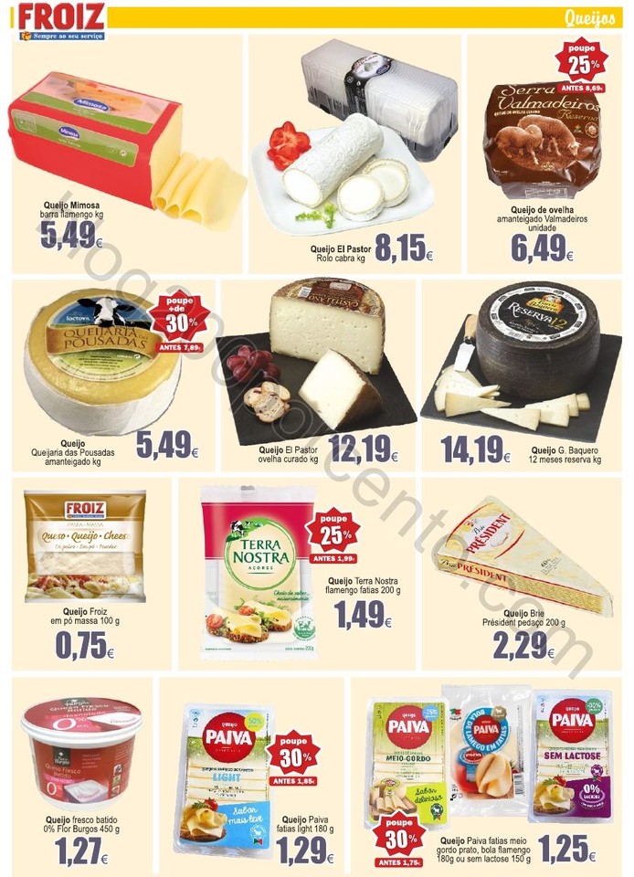 Antevisão Folheto FROIZ Promoções de 12 a 27 ab