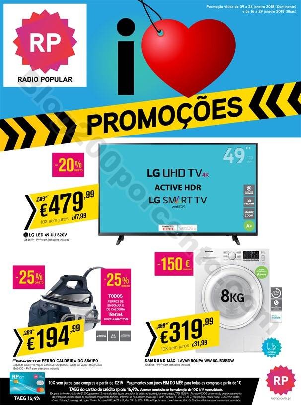 Antevisão Folheto RADIO POPULAR Promoções de 9 