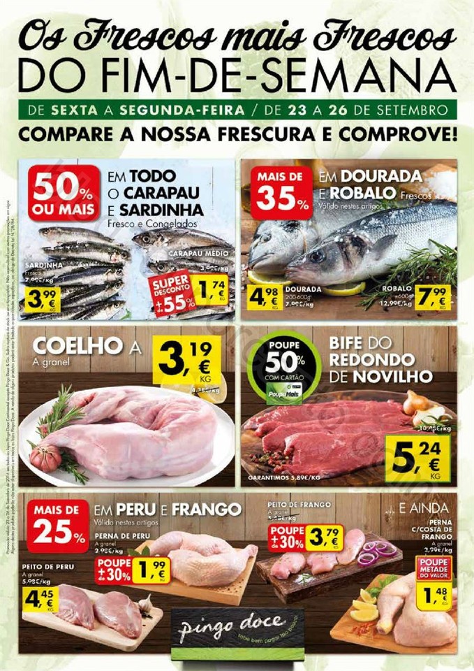 Antevisão Folheto PINGO DOCE Fim de semana 23 a 2