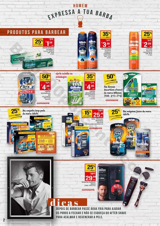 Antevisão Folheto CONTINENTE homem Promoções 28