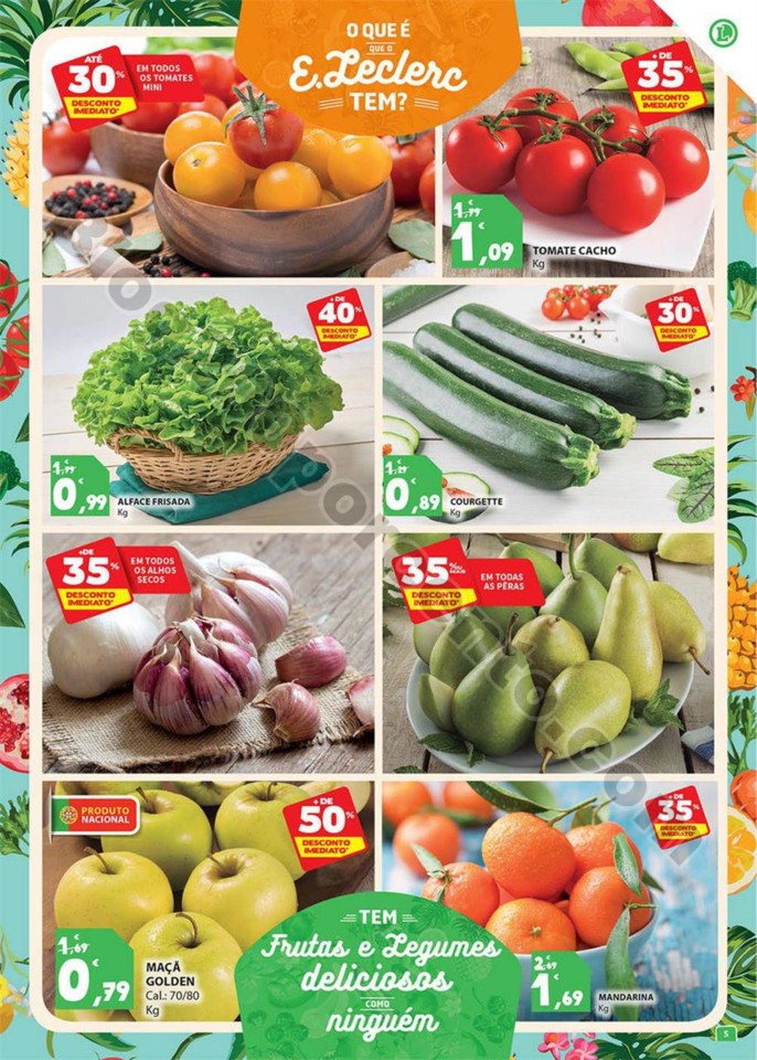 Antevisão Folheto E-LECLERC Promoções de 9 a 15