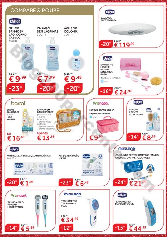 Antevisão Folheto Prénatal promoções de 29 nov