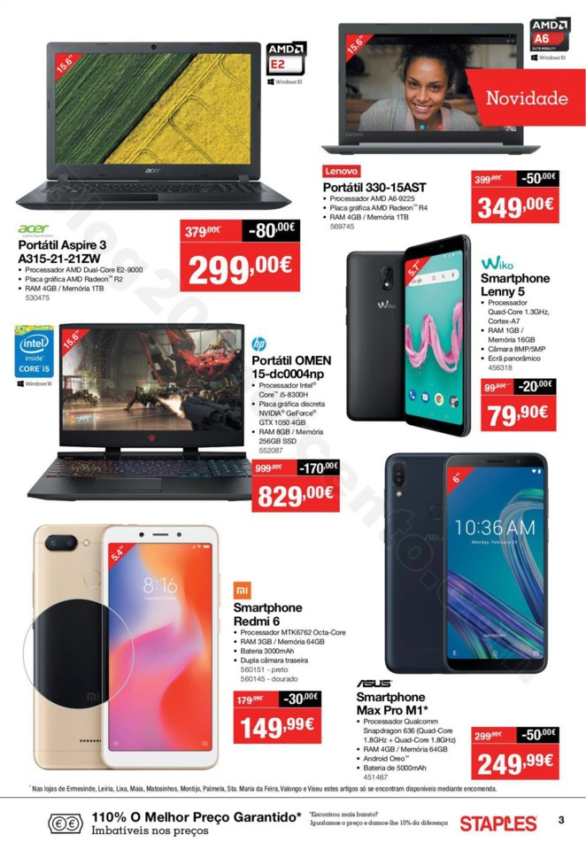 Antevisão Folheto STAPLES Promoções de 2 a 17 a