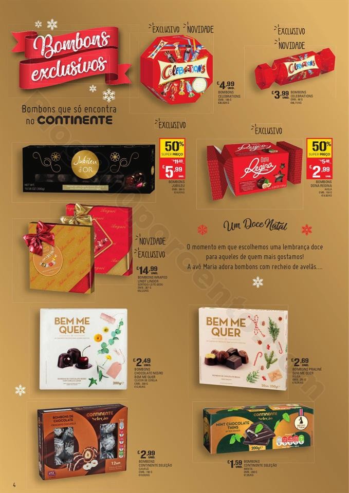 Continente Folheto Feliz Natal 19 novembro a 24 de