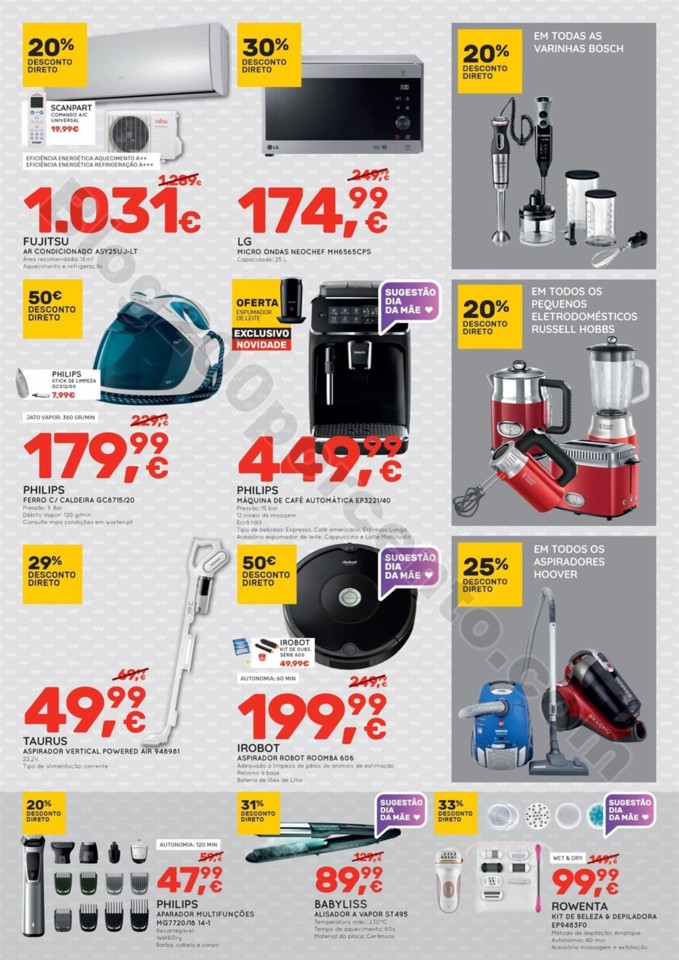 Antevisão Folheto WORTEN Dia da Mãe - Promoçõe