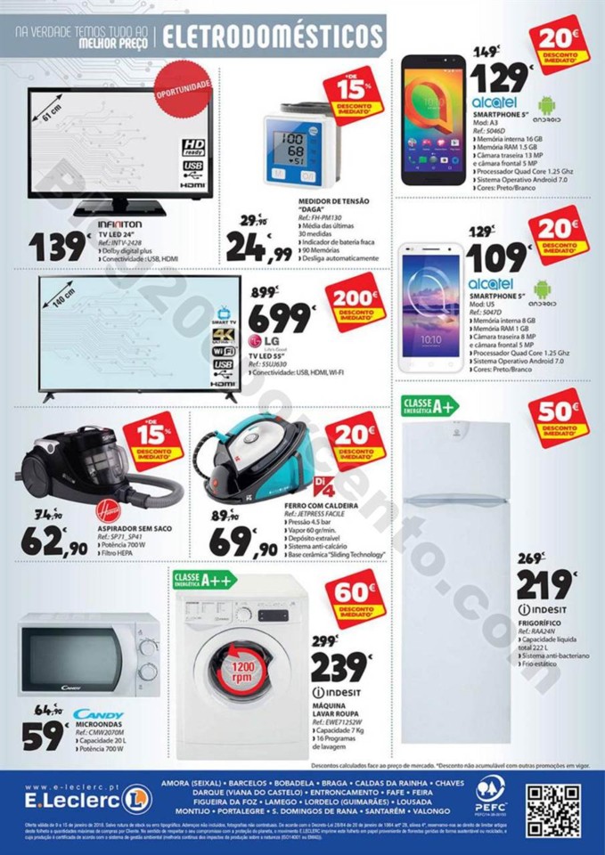 Antevisão Folheto E-LECLERC Promoções de 9 a 15
