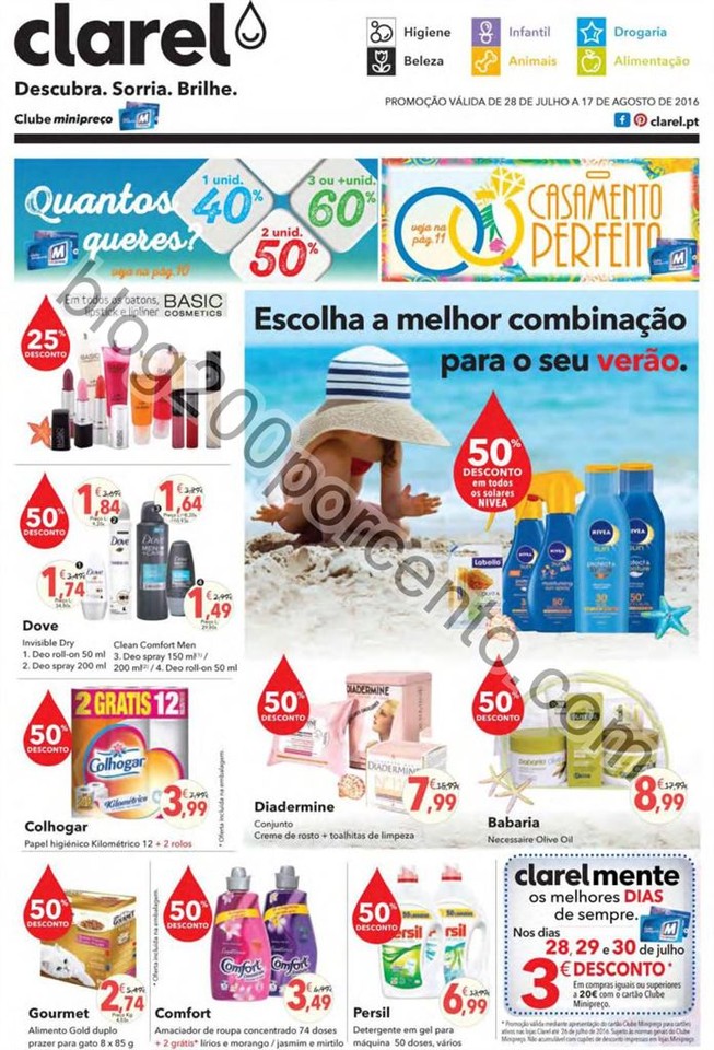 Antevisão Folheto CLAREL Promoções de 28 julho 