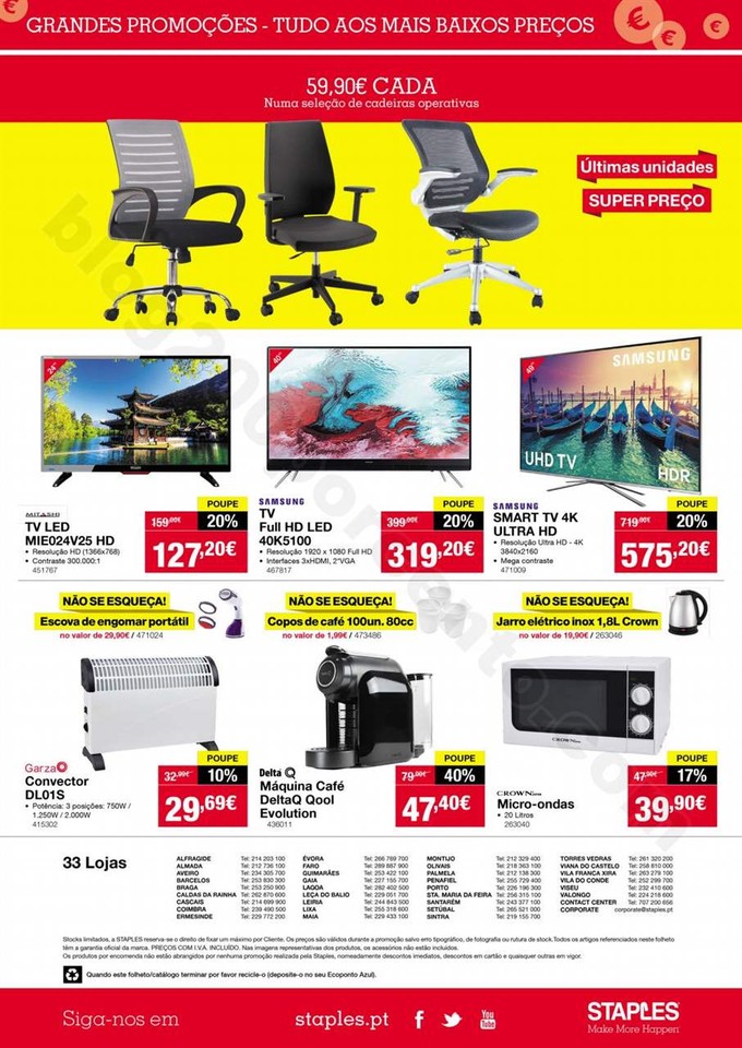 Antevisão Folheto STAPLES Extra promoções de 11
