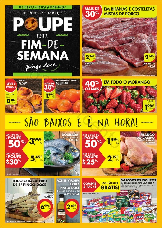 Antevisão Folheto PINGO DOCE Fim de semana de 10 