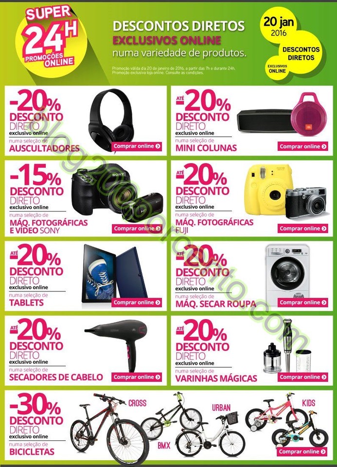 Super 24 horas de descontos RADIO POPULAR dia 20 j