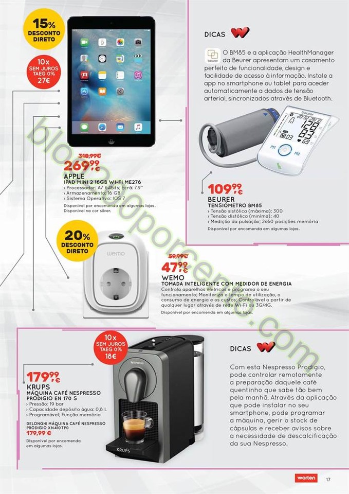 Novo Folheto WORTEN Promoções de 7 a 27 abril p 