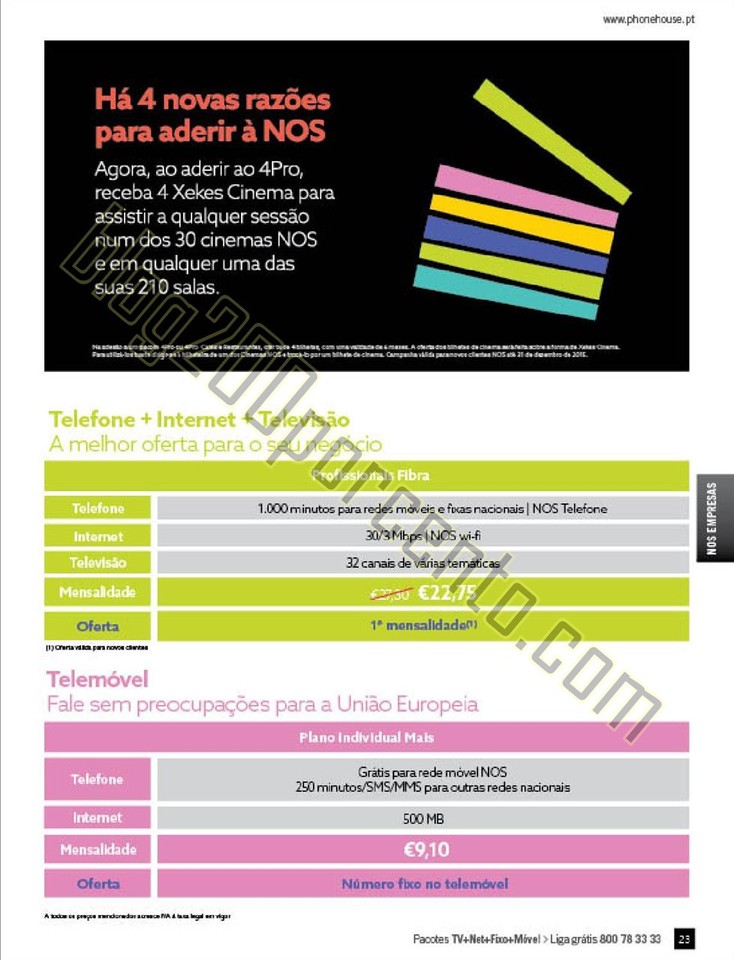 Novo Folheto PHONE HOUSE Natal promoções de 30 n