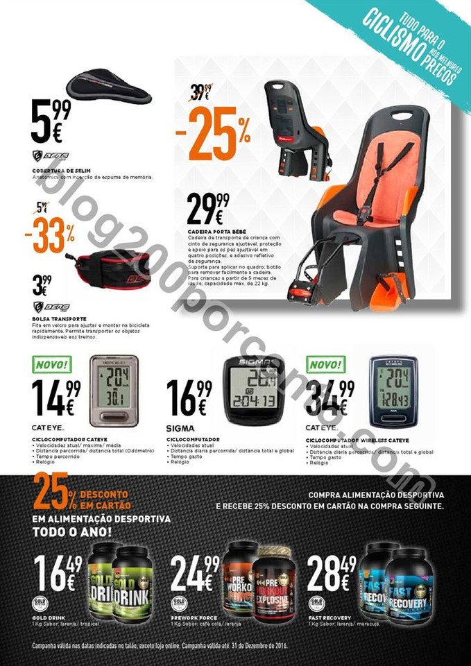 Novo Folheto SPORT ZONE Ciclismo de 27 abril a 1 j