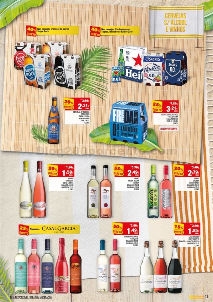 continente cervejas e mariscos promoções de 9 a 