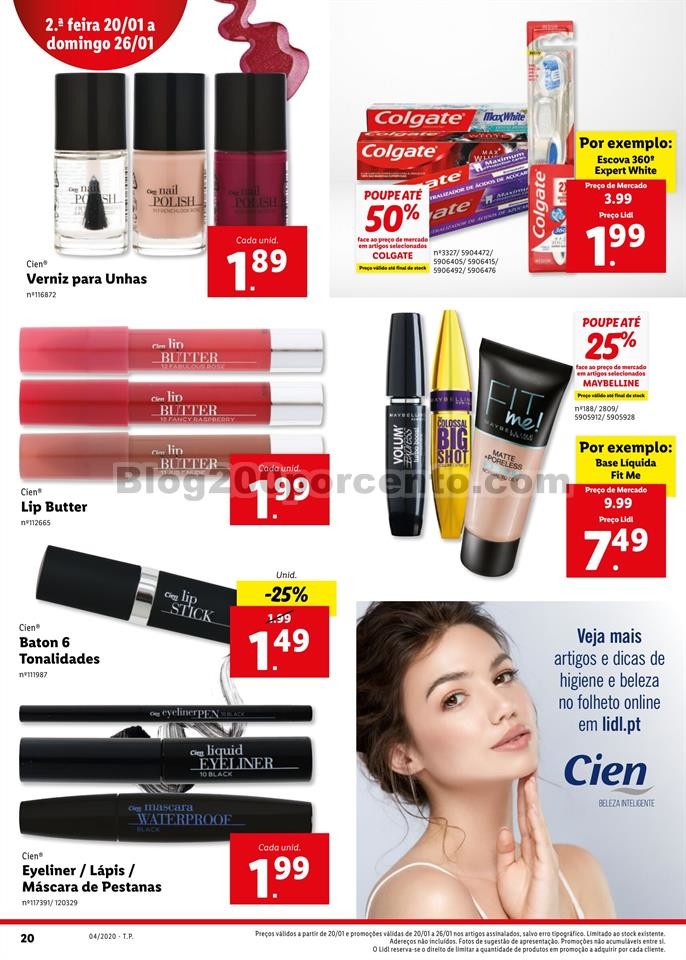 Antevisão Folheto LIDL Promoções de 20 a 26 jan