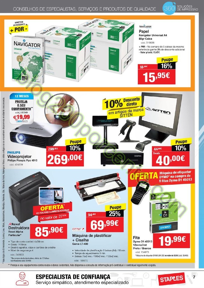 Antevisão Folheto STAPLES promoções de 3 a 15 m