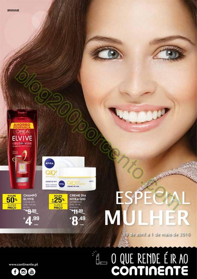 Antevisão Folheto CONTINENTE Mulher promoções d