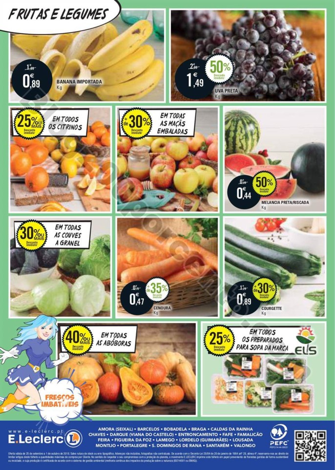 Antevisão Folheto E-LECLERC Promoções de 25 set