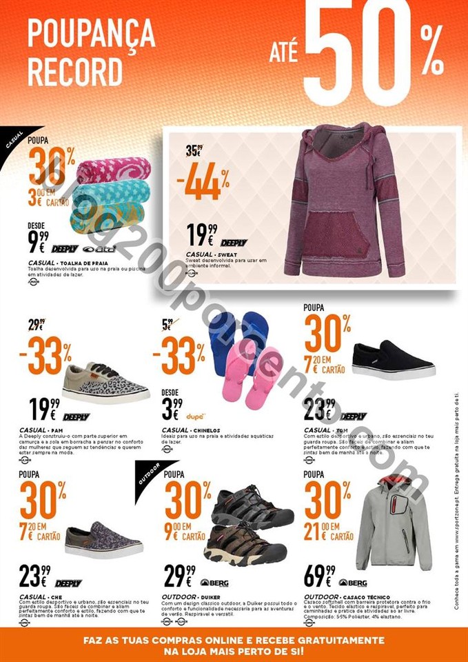 Novo Folheto SPORT ZONE Poupança de 27 abril a 10