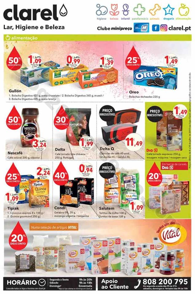 Antevisão Folheto CLAREL Promoções de 4 a 24 ju