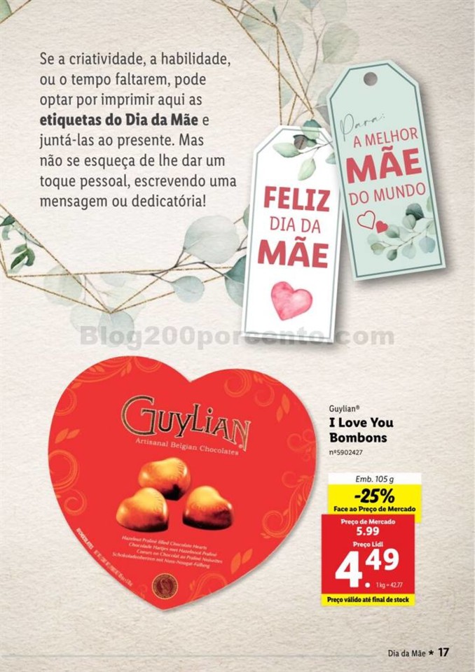 Antevisão Folheto LIDL Especial Dia da Mãe Promo