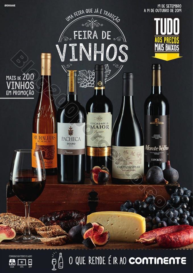 feira dos vinhos continente 19 setembro a 14 outub