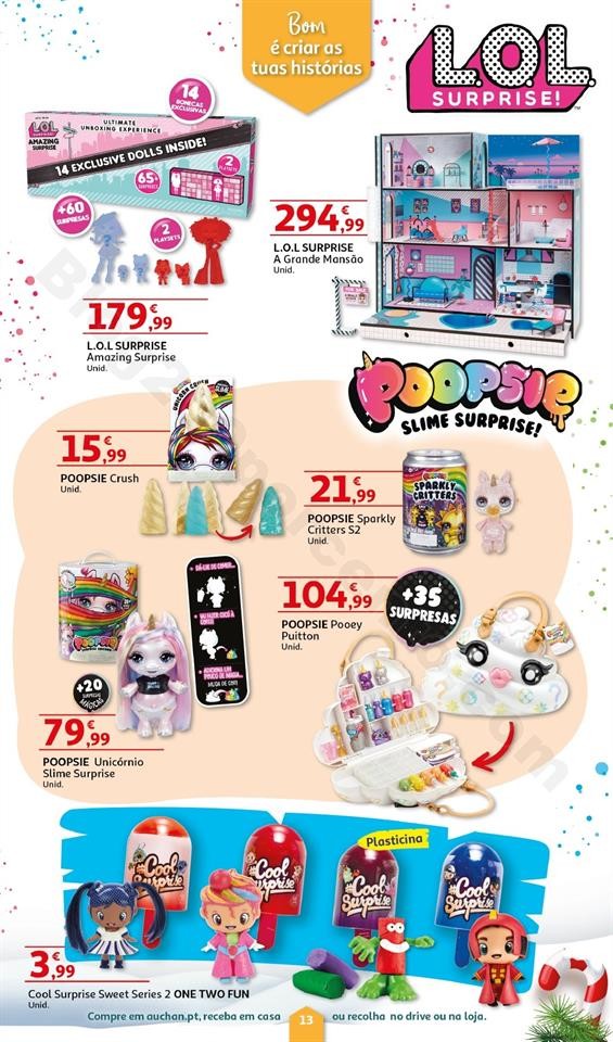 Folheto Brinquedos Natal AUCHAN Promoções de 8 n