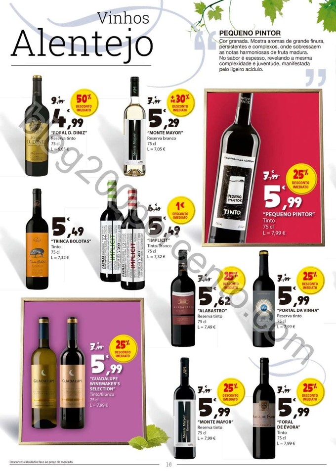 Antevisão Folheto E-LECLERC Vinhos promoções de