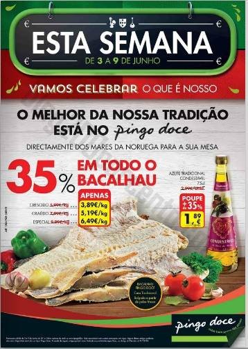 Novo folheto PINGO DOCE de 3 a 9 junho - Online