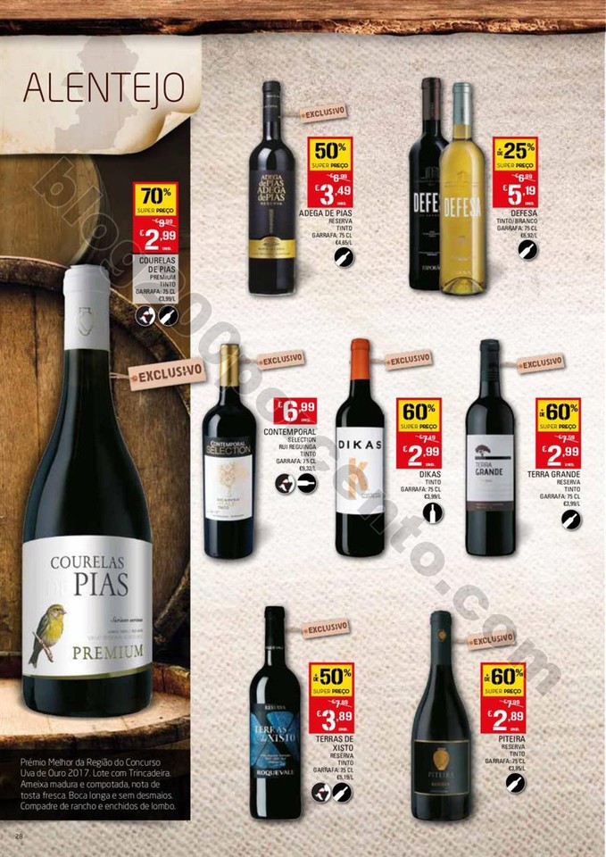 Antevisão Folheto CONTINENTE Vinhos promoções d
