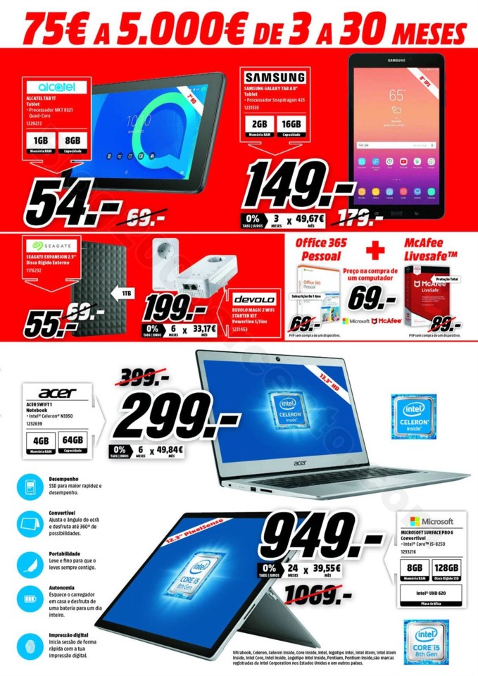 Antevisão Folheto MEDIA MARKT Promoções de 28 m