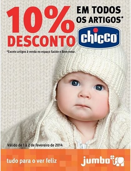 10% desconto | JUMBO | chicco, de 1 a 2 fevereiro