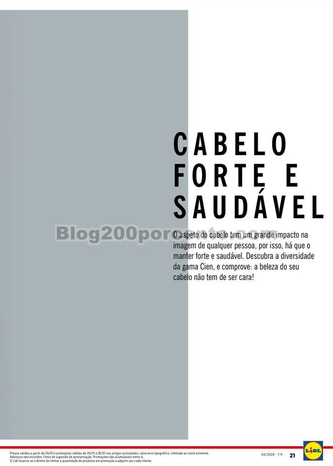 Antevisão Folheto LIDL Beleza Promoções de 20 a