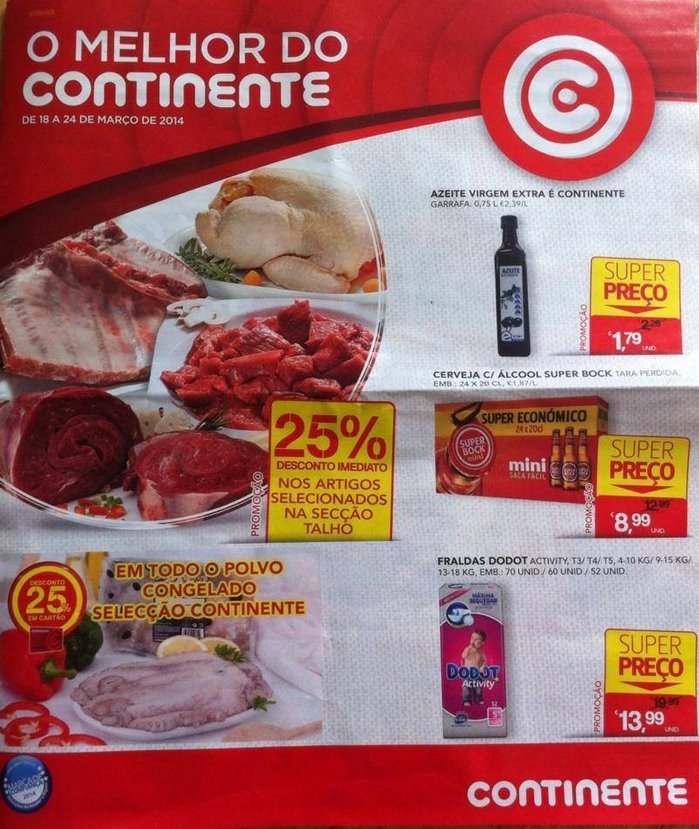 Antevisão Novo folheto | CONTINENTE | de 18 a 24 março