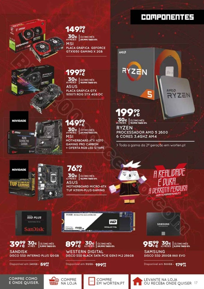 Antevisão Folheto WORTEN Gaming promoções de 26