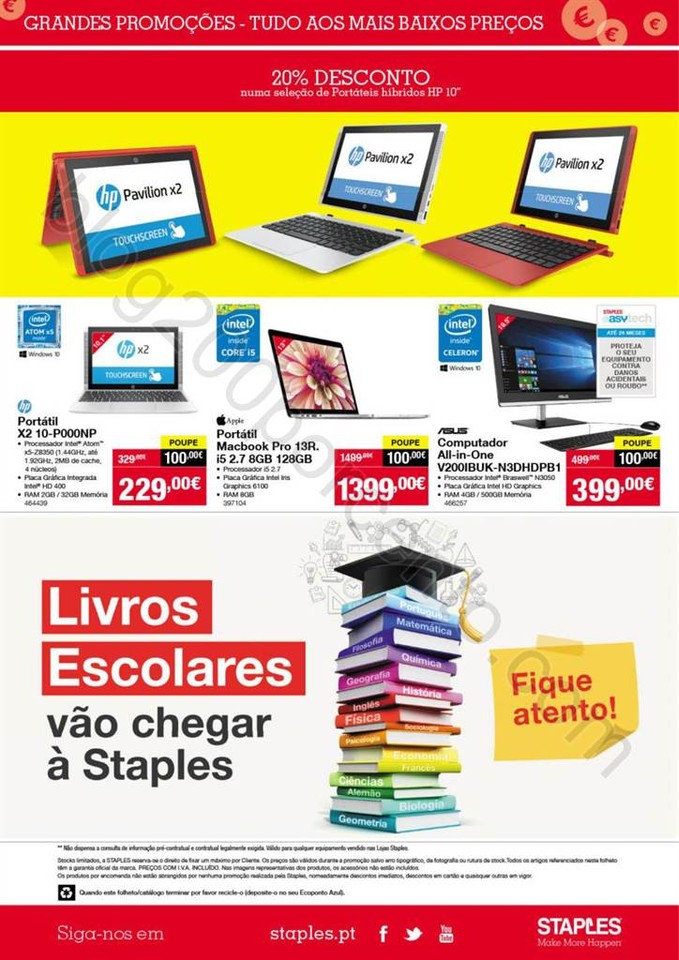 Antevisão Folheto STAPLES Promoções de 21 a 28 