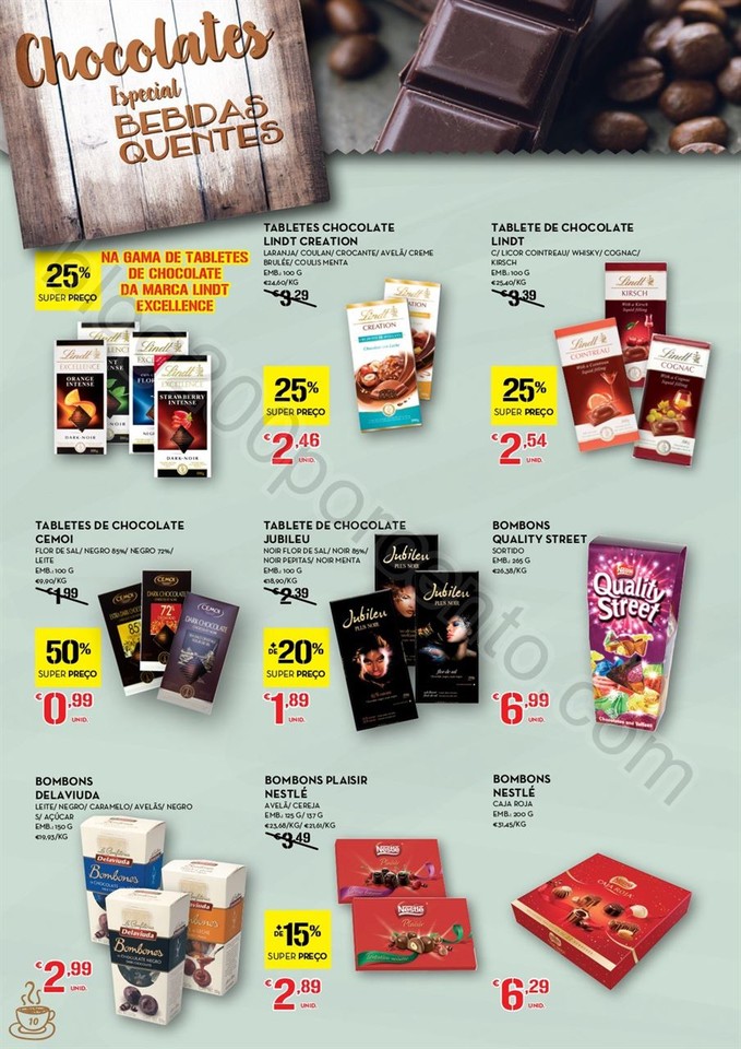 Antevisão folheto CONTINENTE Bebidas quentes de 1