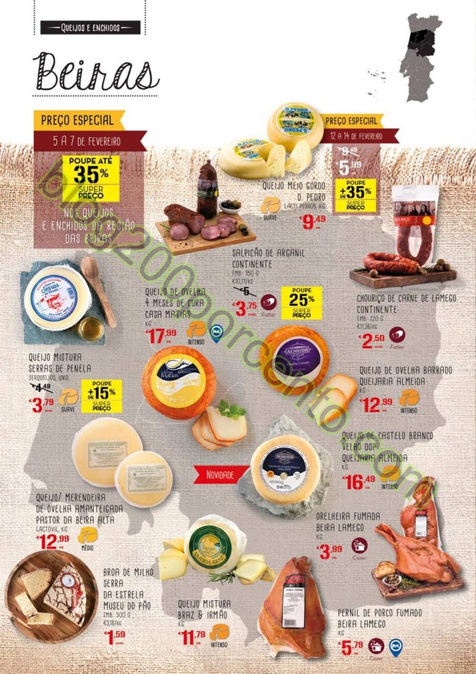 Antevisão Folheto CONTINENTE Feira queijos, enchi